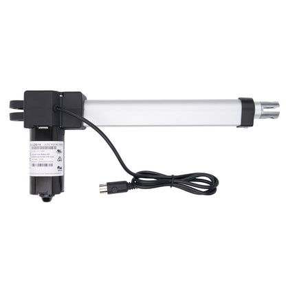 Electric actuator with cable on a white background