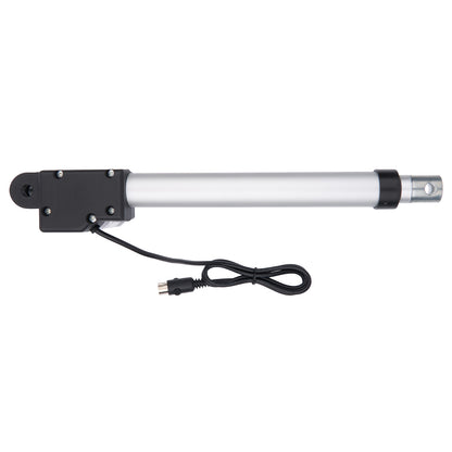 Linear actuator with cable on a white background