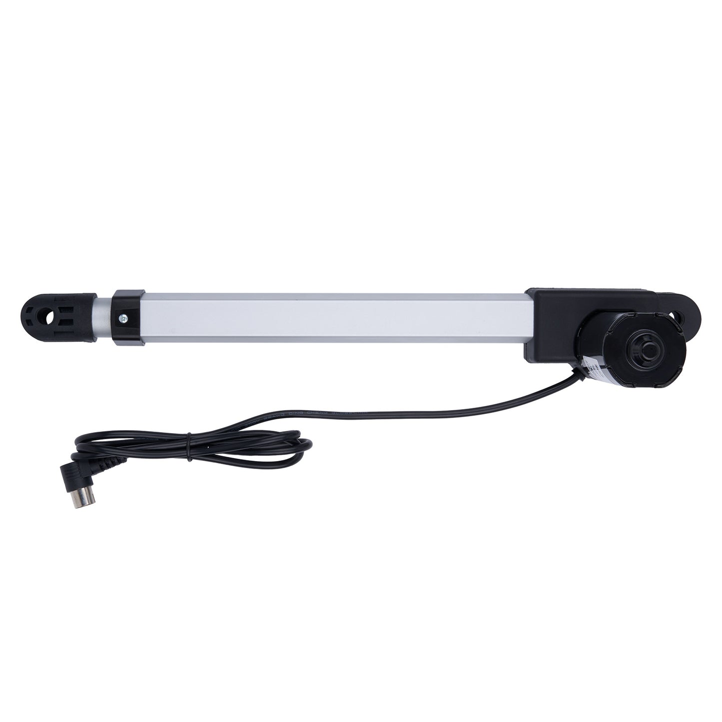 Linear actuator with power cable on a white background