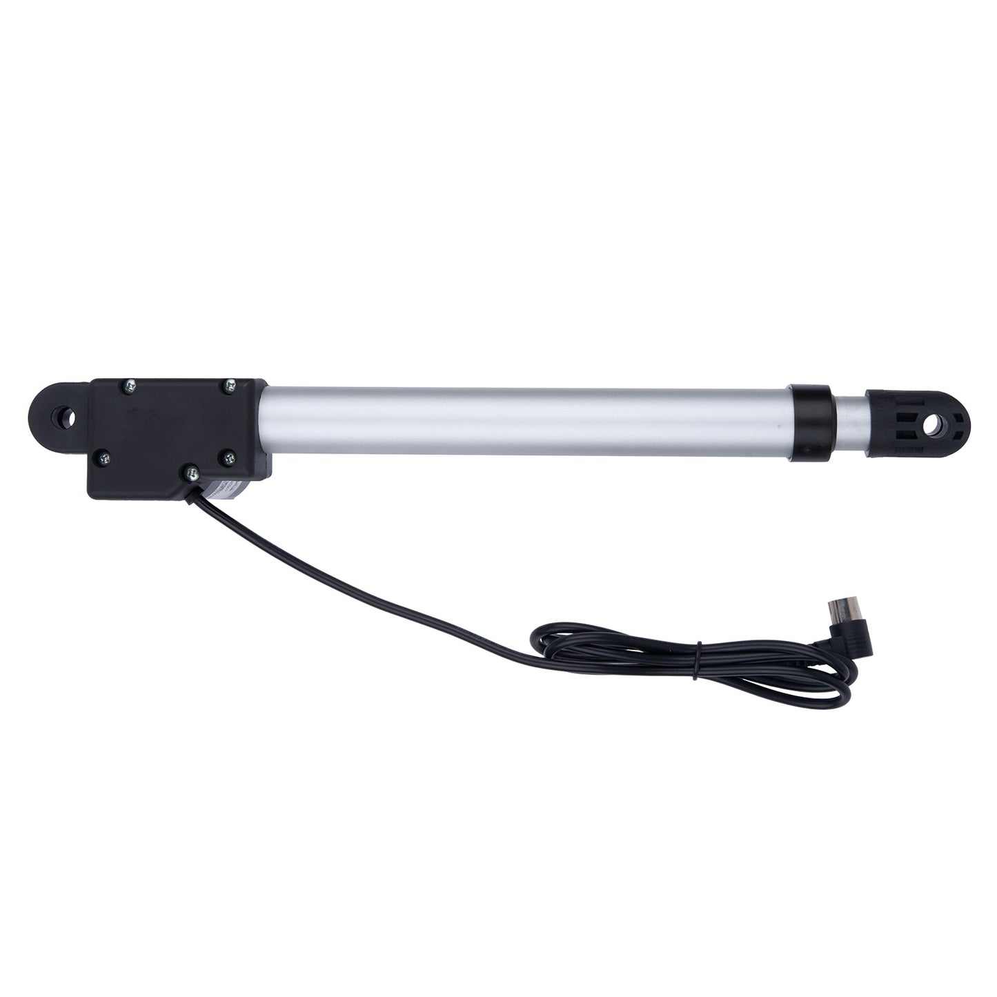 Linear actuator with cable on a white background