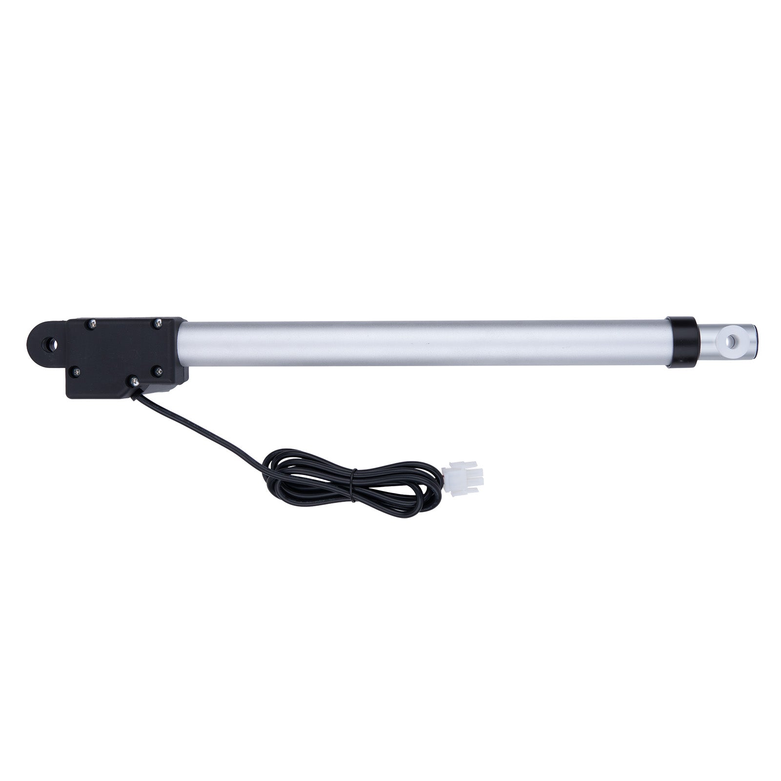 Linear actuator with cable on a white background