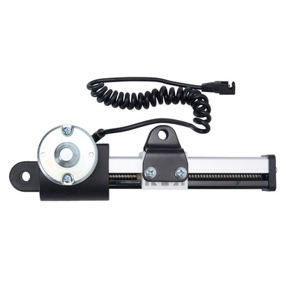 Mechanical component with coiled cable on a white background