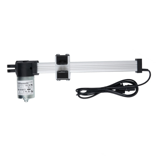 OKIN JLDQ.18.133.226Z01 Linear Actuator, showing the actuator body, cables, and connectors.