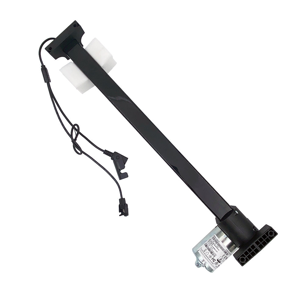 OKIN JLDQ.18.134.329D04 Linear Actuator for Recliner/Lift Chair, featuring a black motor with attached cables and connectors.