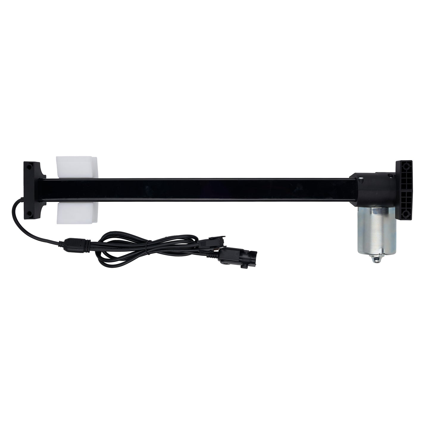 Mechanical arm with a motor on a white background