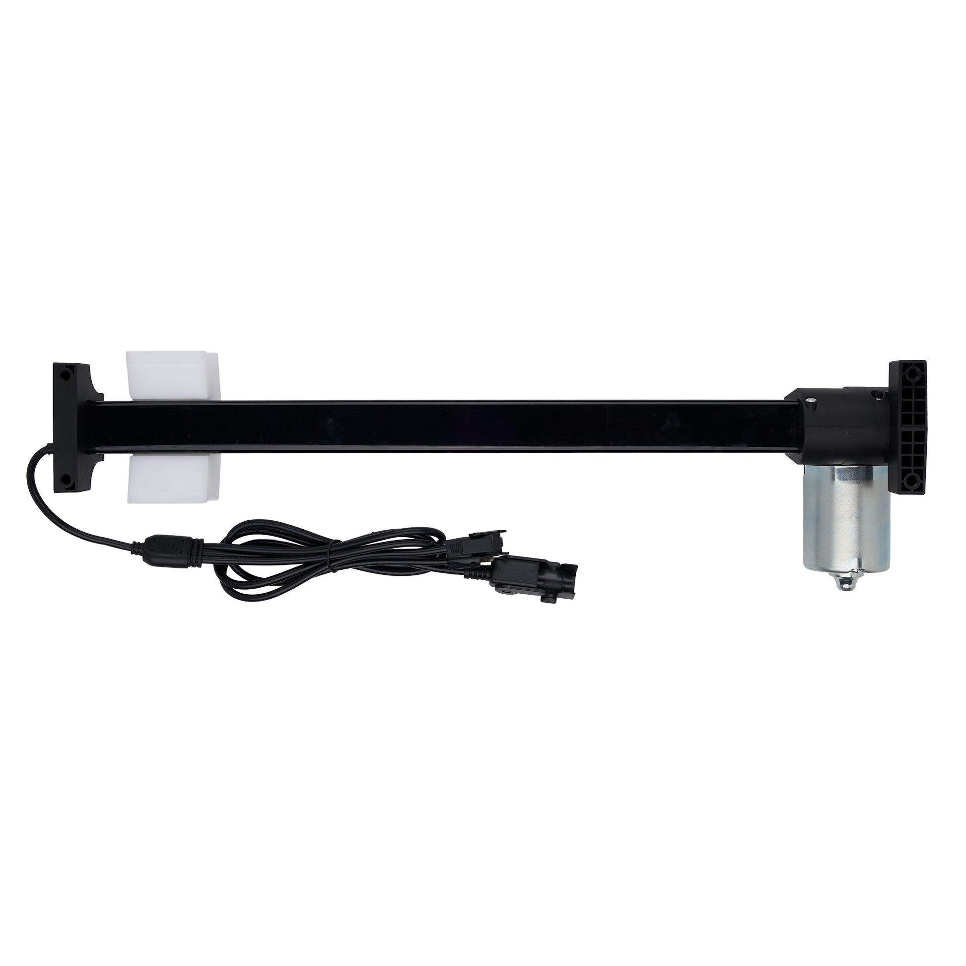 Mechanical arm with a motor on a white background