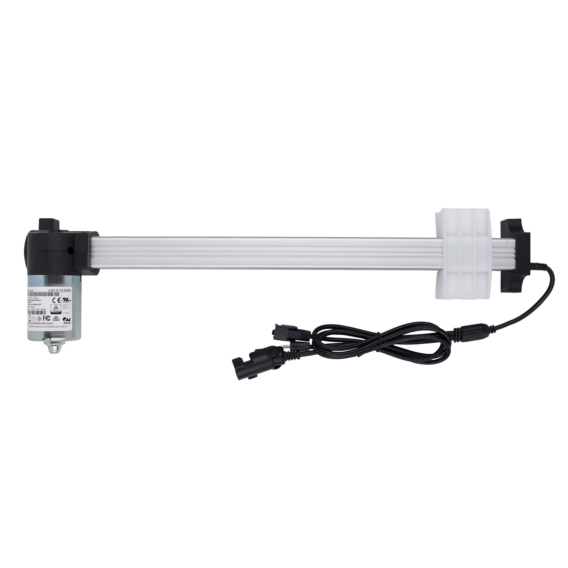 Aquarium light bar with power cord on a white background