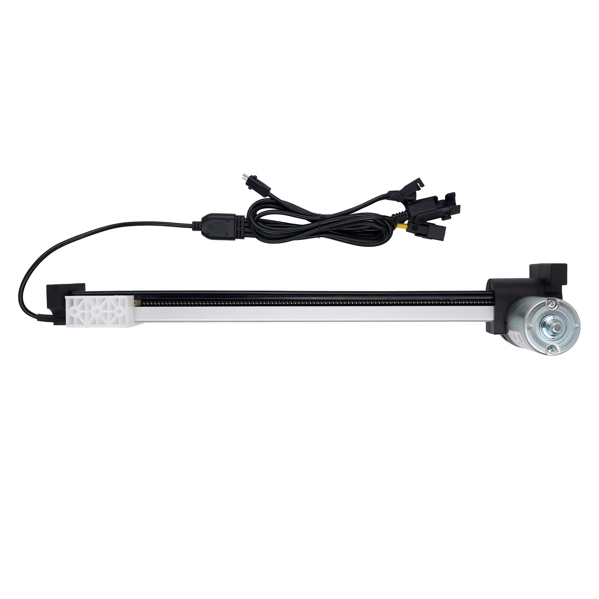 Aquarium light bar with power cable on a white background