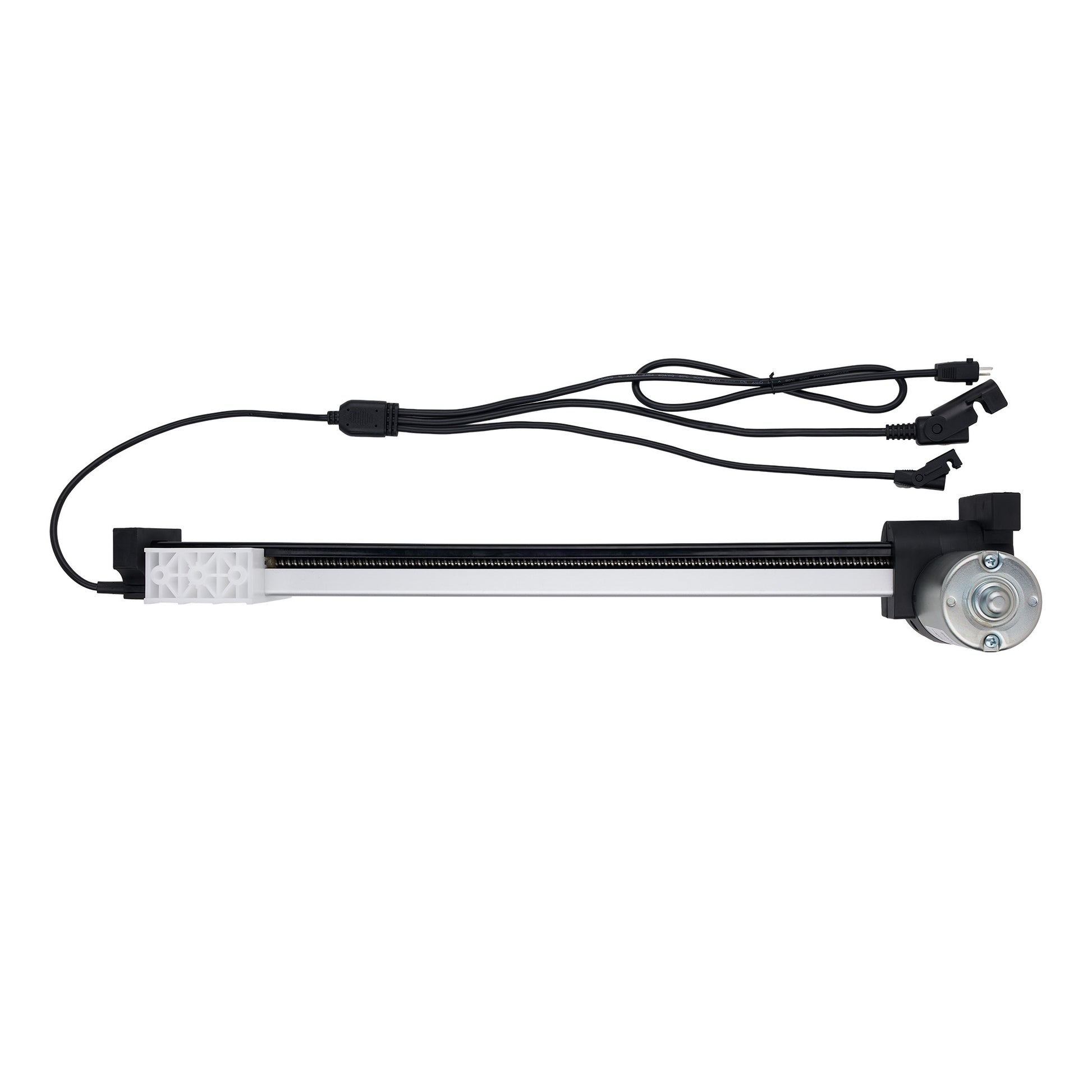 Light bar with cables on a white background
