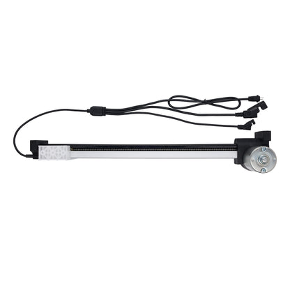 Light bar with cables on a white background