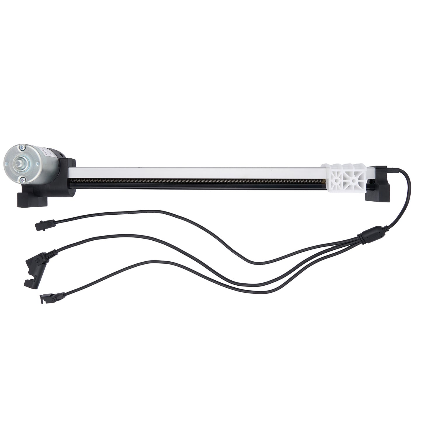 Computer cooling system with three fans on a white background