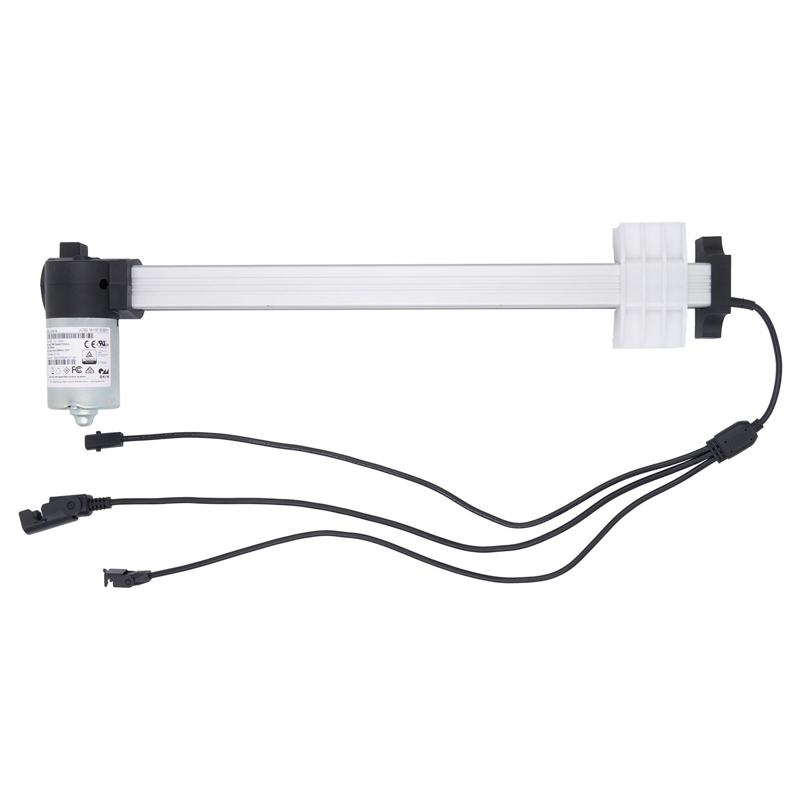 Aquarium light bar with connectors on a white background