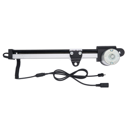 Motorized slider with cable on a white background