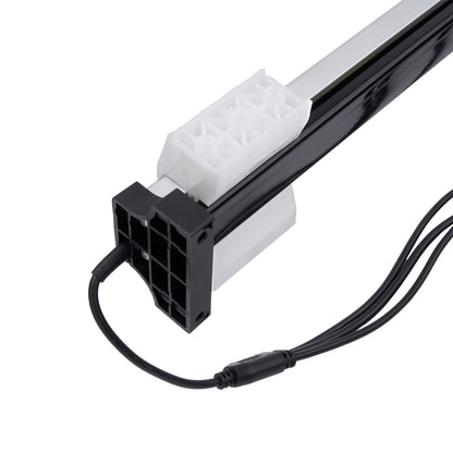 Electrical cable with connectors on a white background