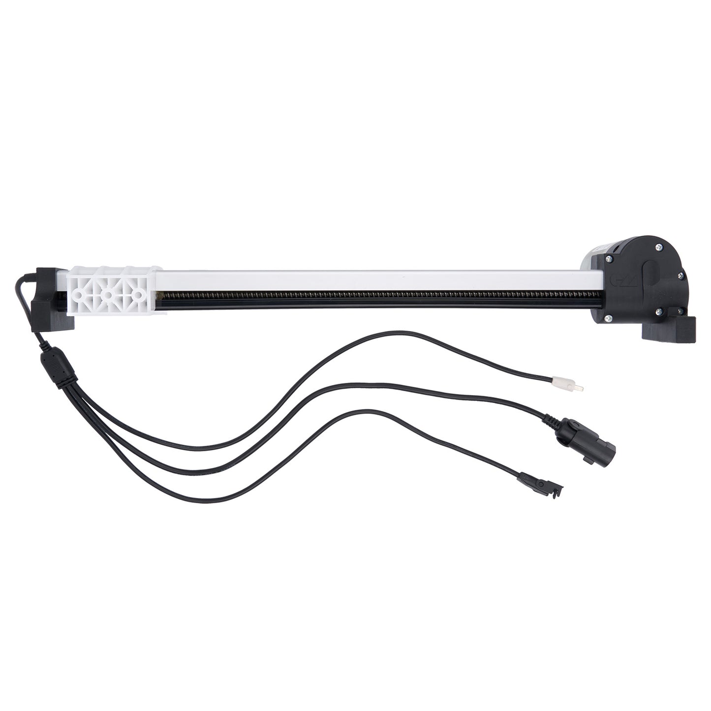 Computer cooling system with multiple pipes and connectors on a white background