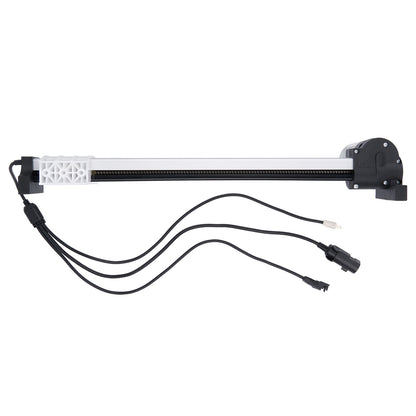 Computer cooling system with multiple pipes and connectors on a white background