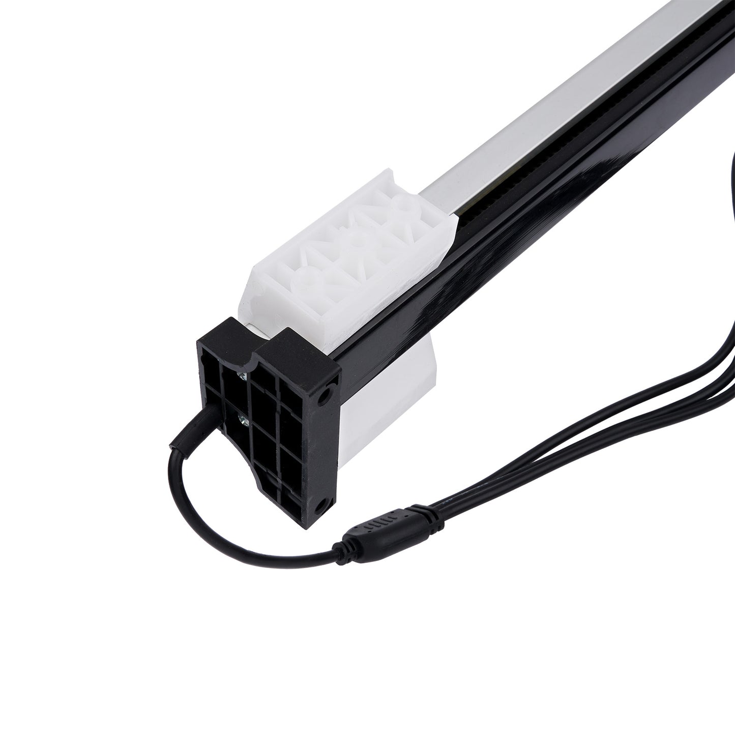 Computer power cable with connector on a white background