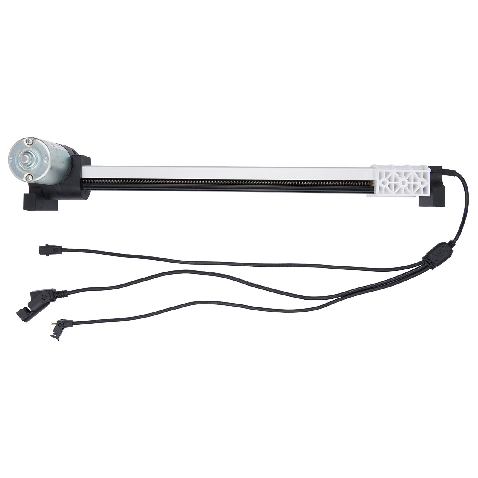 Mechanical arm with connectors on a white background