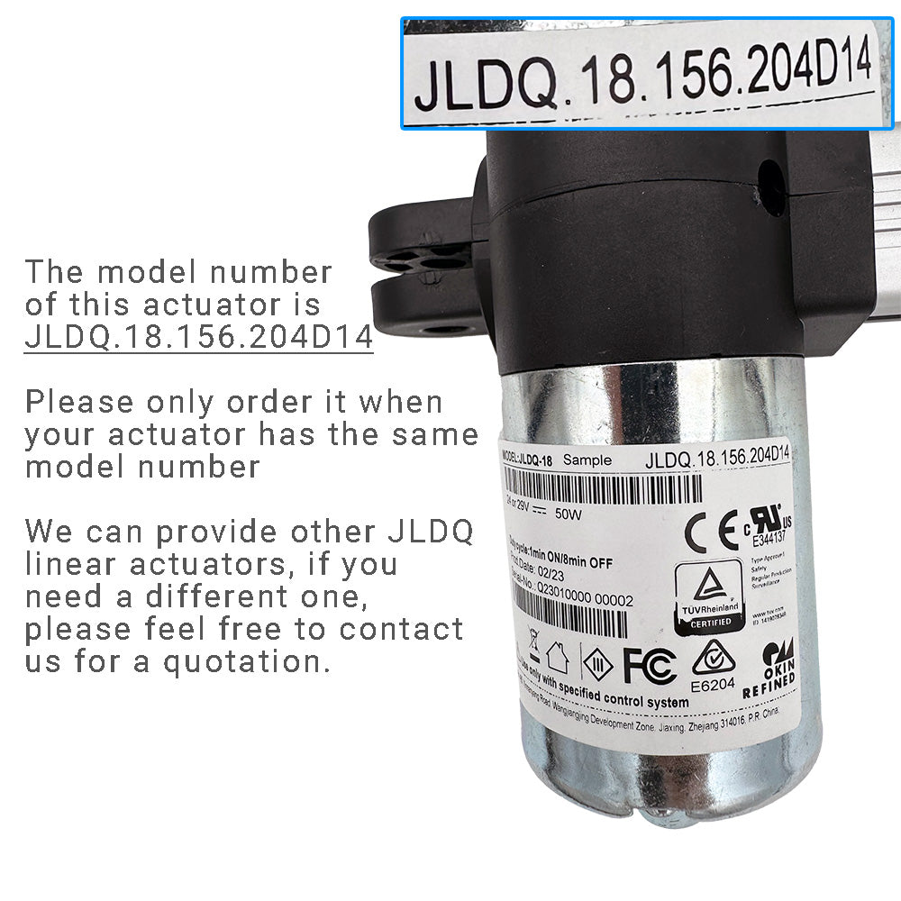 OKIN JLDQ.18.156.204D14 Linear Actuator for Recliner/Lift Chair