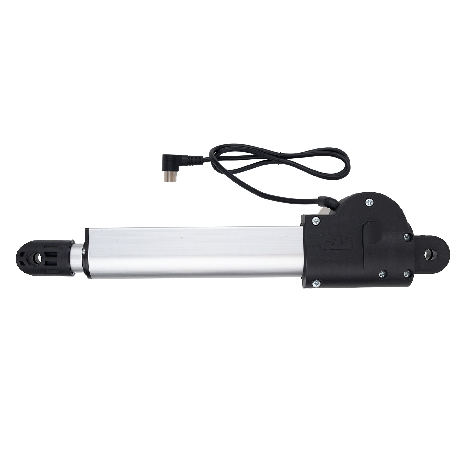 Electric actuator with a cable on a white background