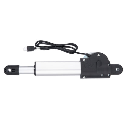 Electric actuator with cable on a white background