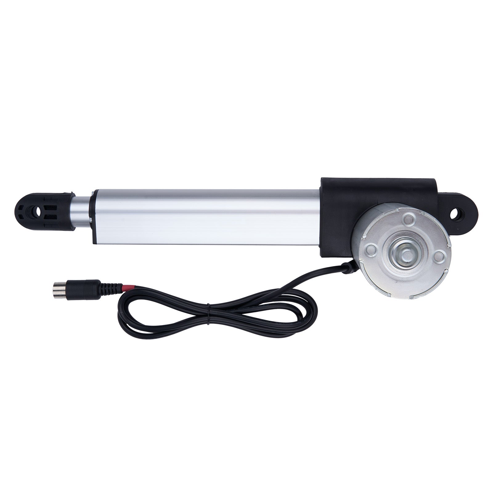 Linear actuator with cable on a white background