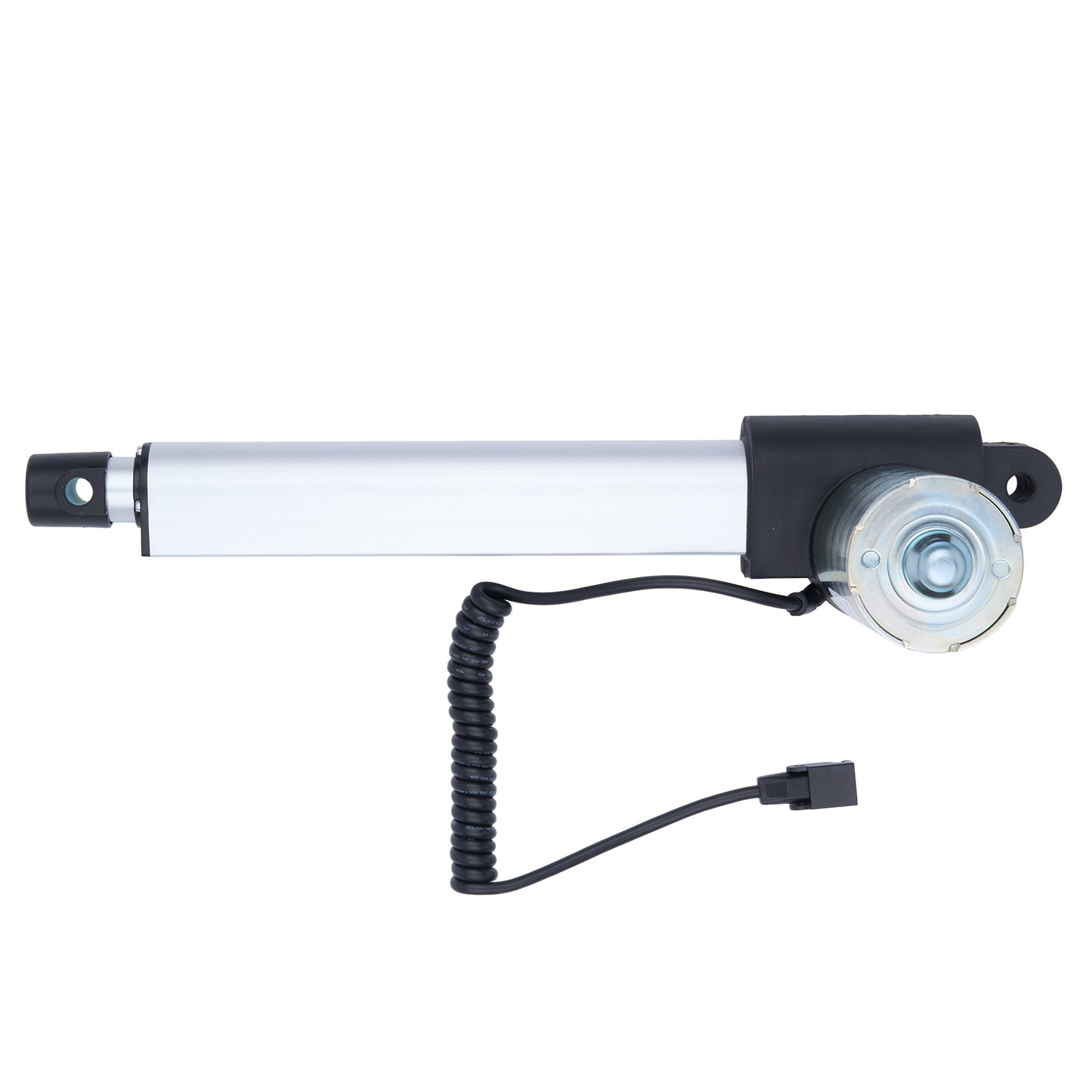 Linear actuator with cable on a white background