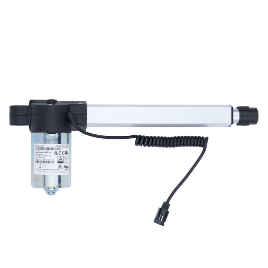 Electric actuator with cable on a white background