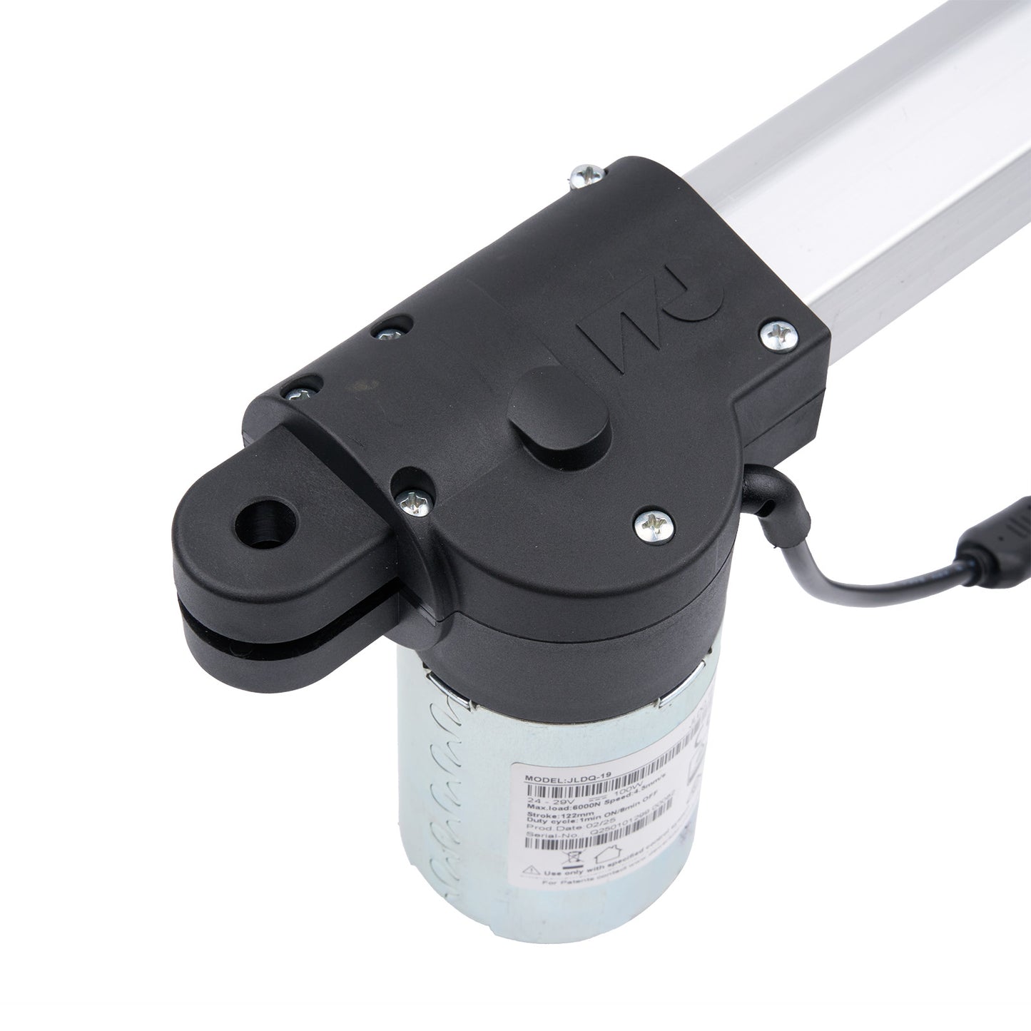 Close-up of a mechanical component with a white background