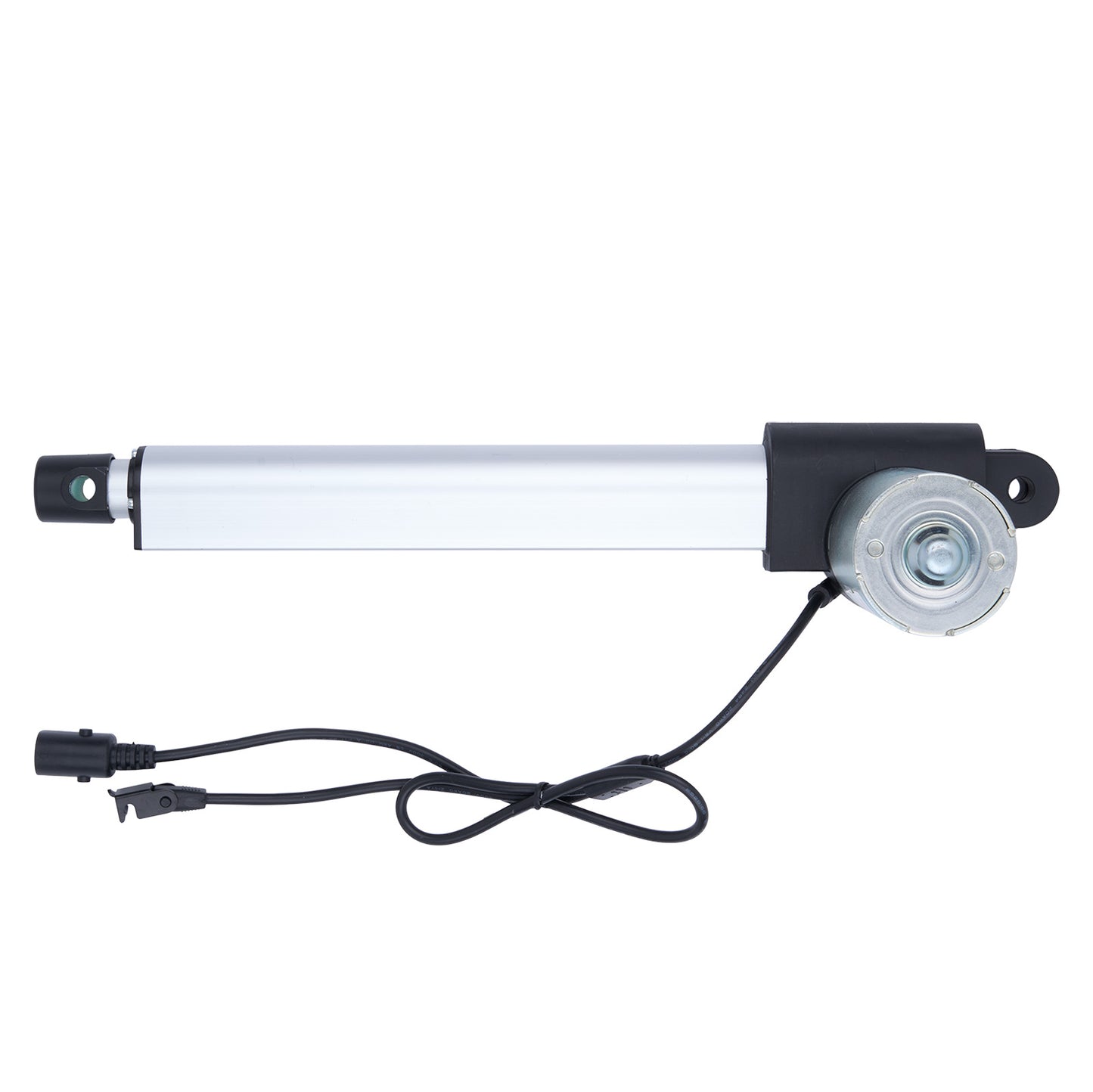 Linear actuator with cable on a white background