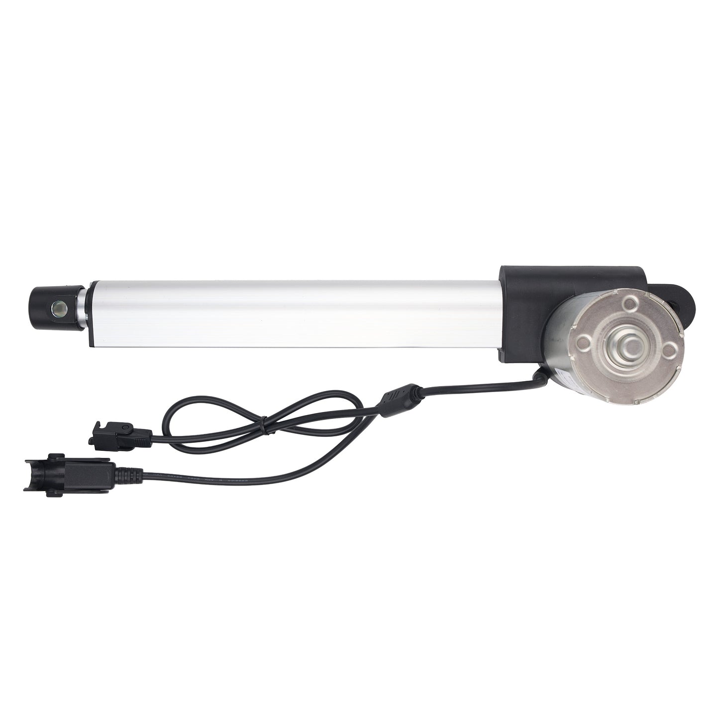 Mechanical actuator with wiring on a white background