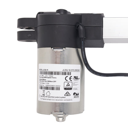 Mechanical component with visible branding on a white background