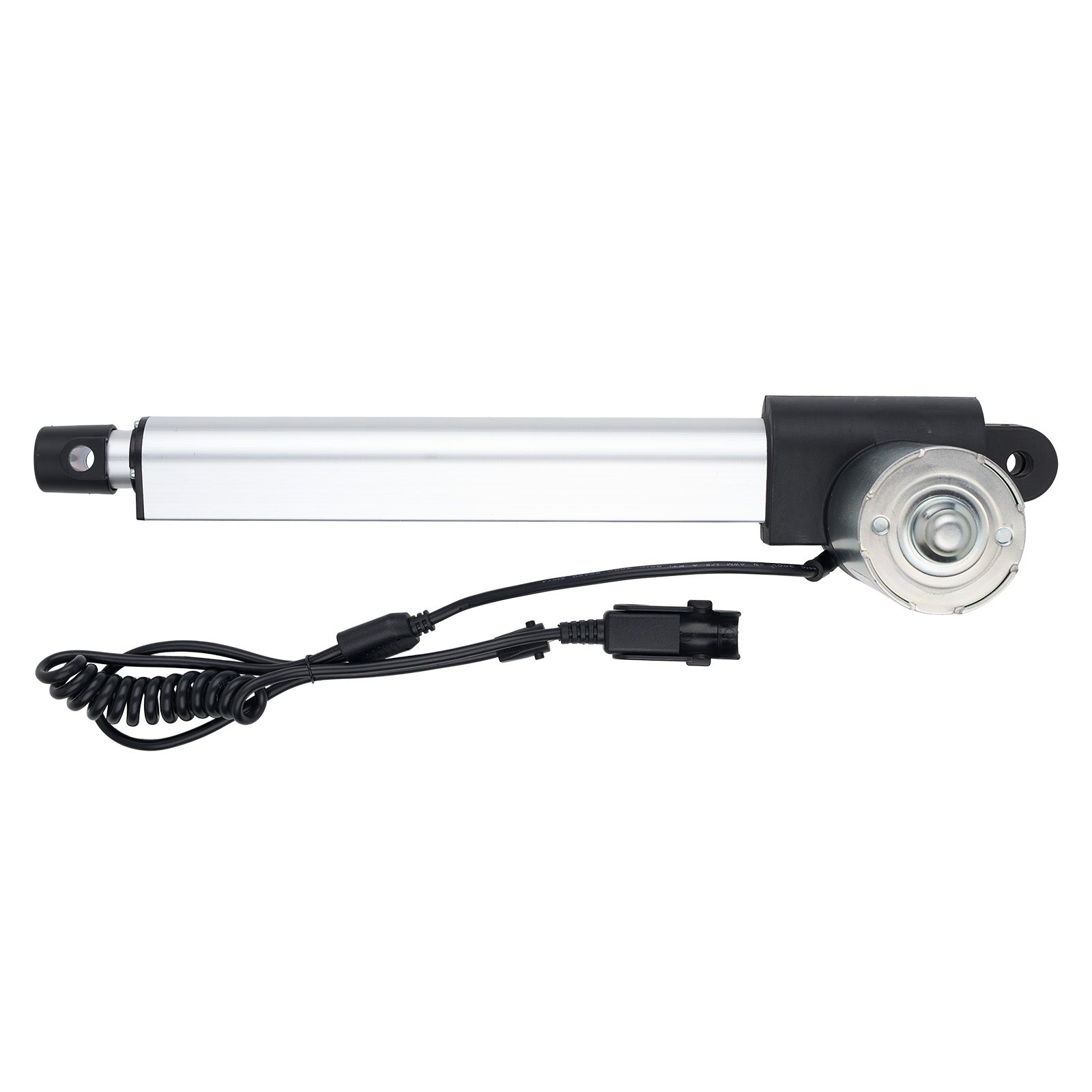 Linear actuator with cable on a white background