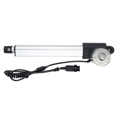 Linear actuator with cable on a white background