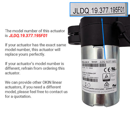 OKIN JLDQ.19.377.195F01 Linear Actuator for Recliner/Lift Chair