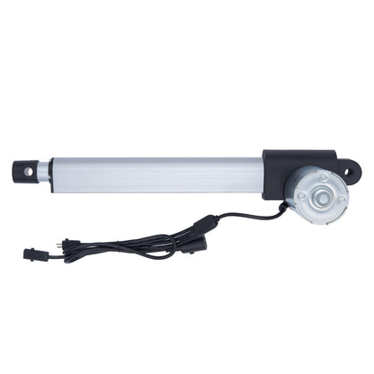 Linear actuator with cable on a white background