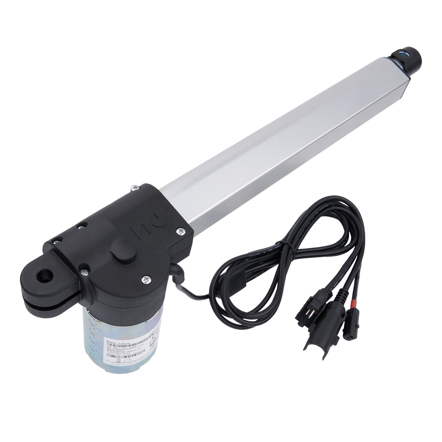 Electric actuator with cable on a white background