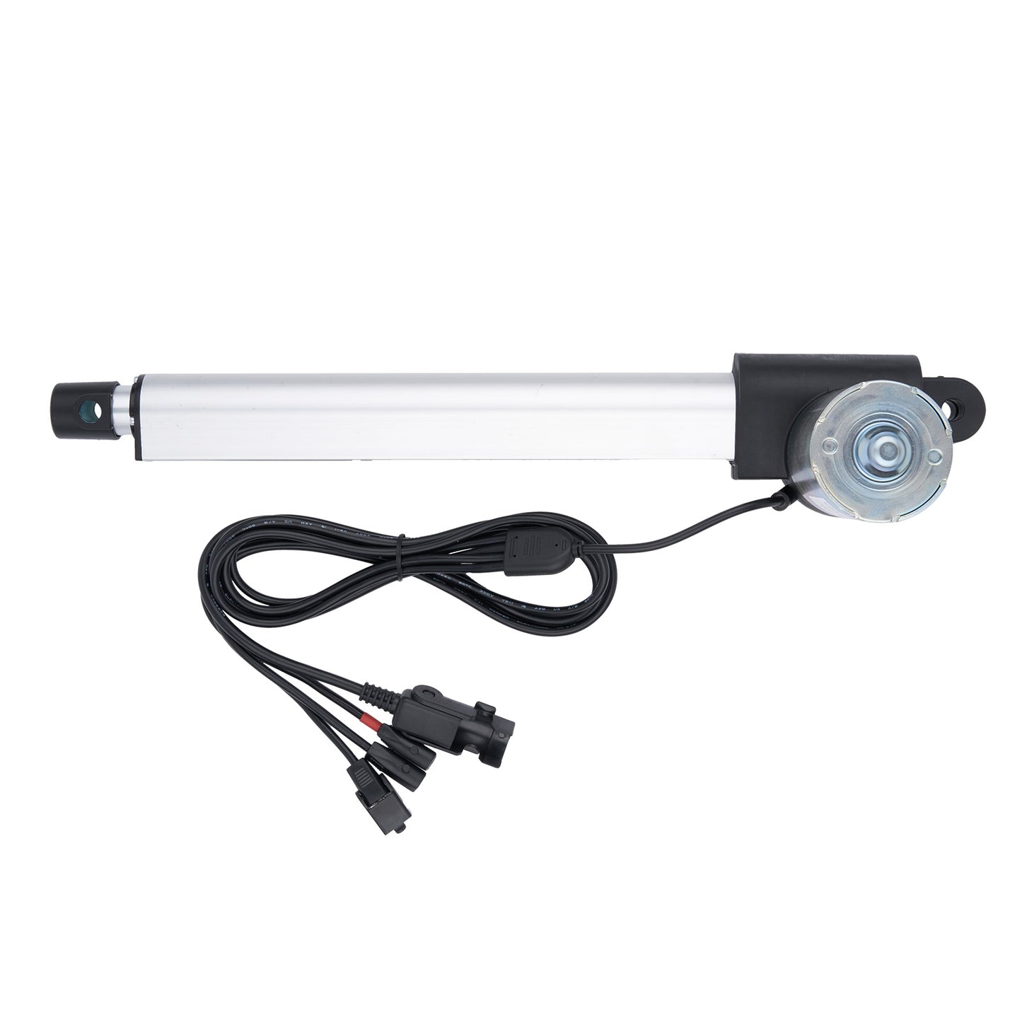 Linear actuator with cable on a white background