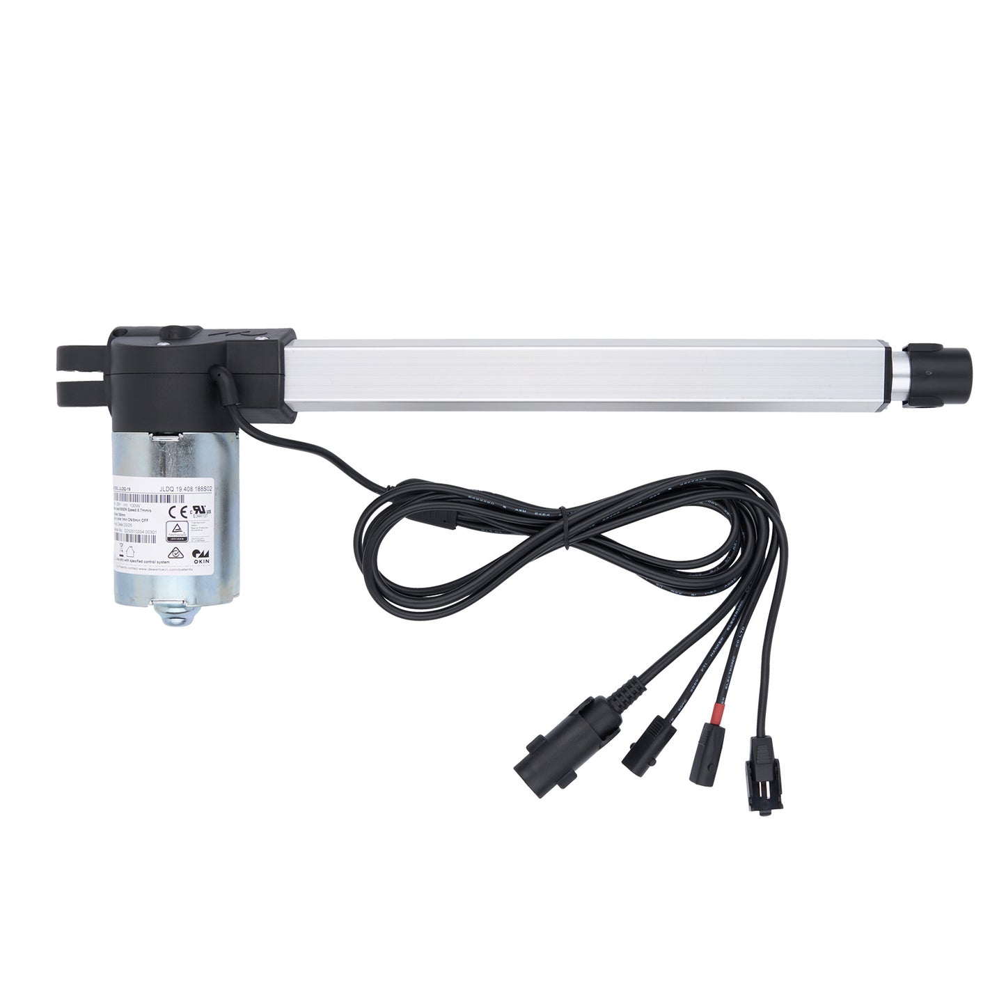 Electrical component with cable on a white background