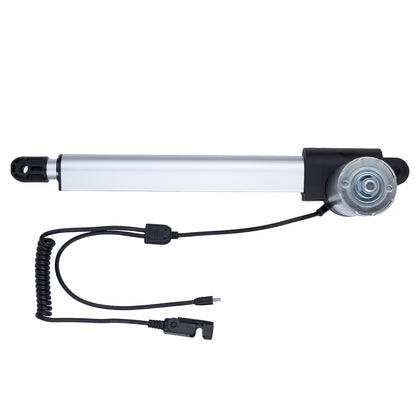 Motorized slider with cable on a white background