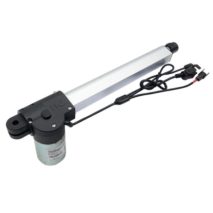 Linear actuator with cable on a white background