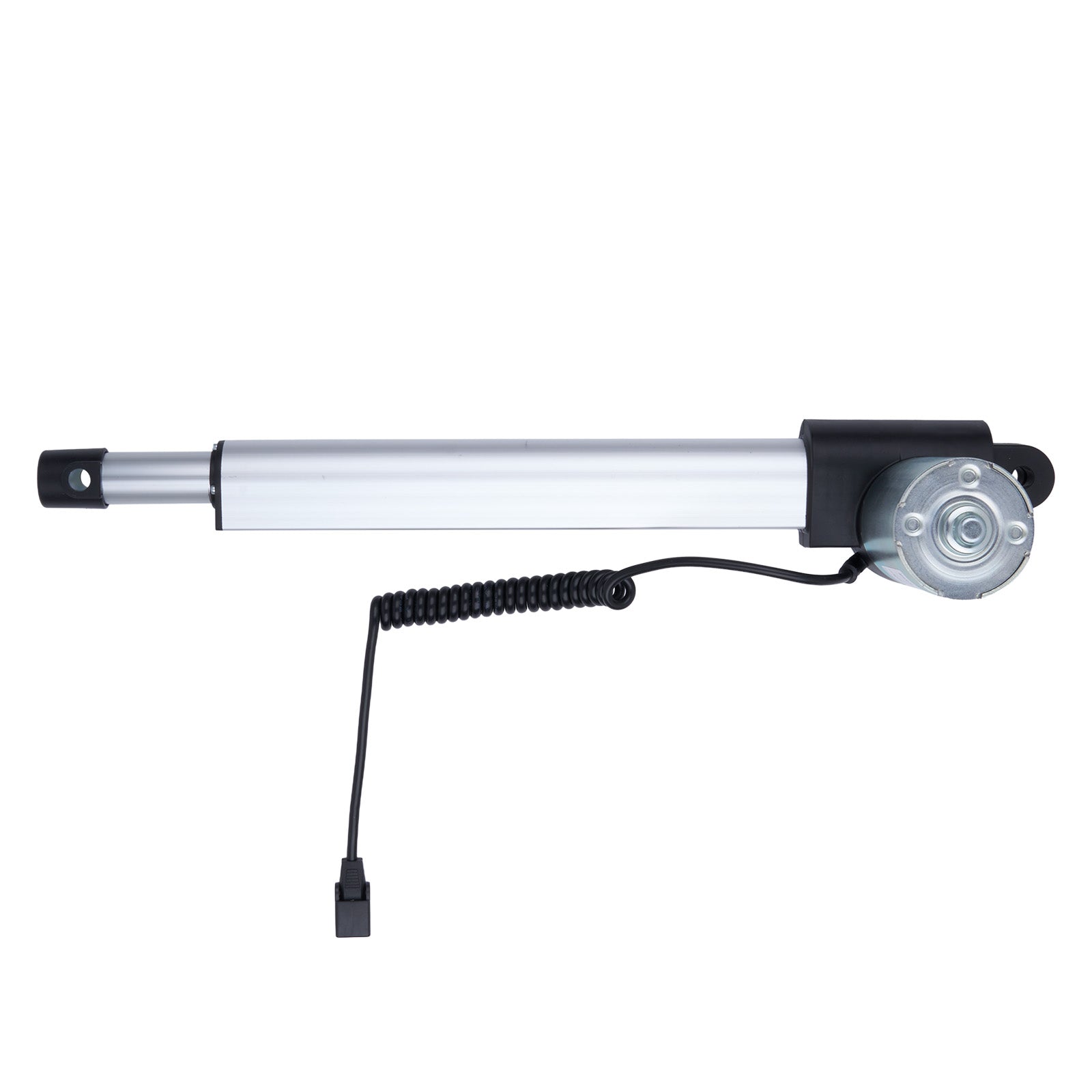 Linear actuator with cable on a white background