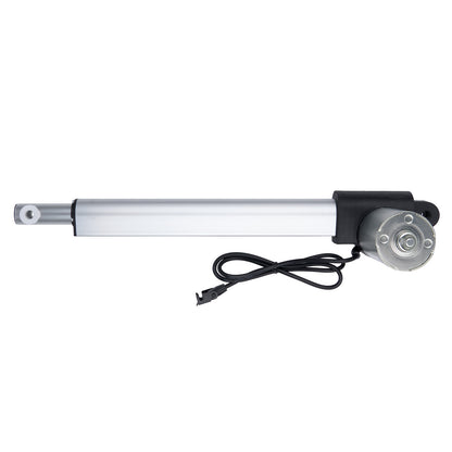 Linear actuator with motor on a white background