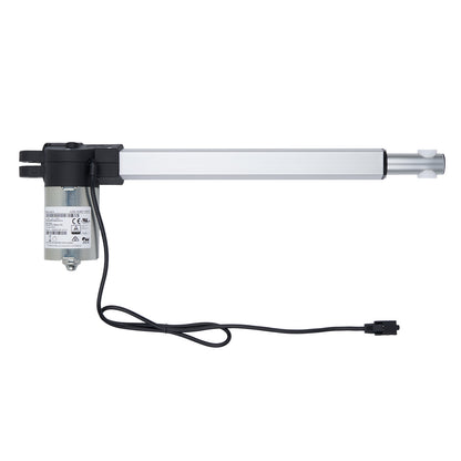 Linear actuator with cable on a white background
