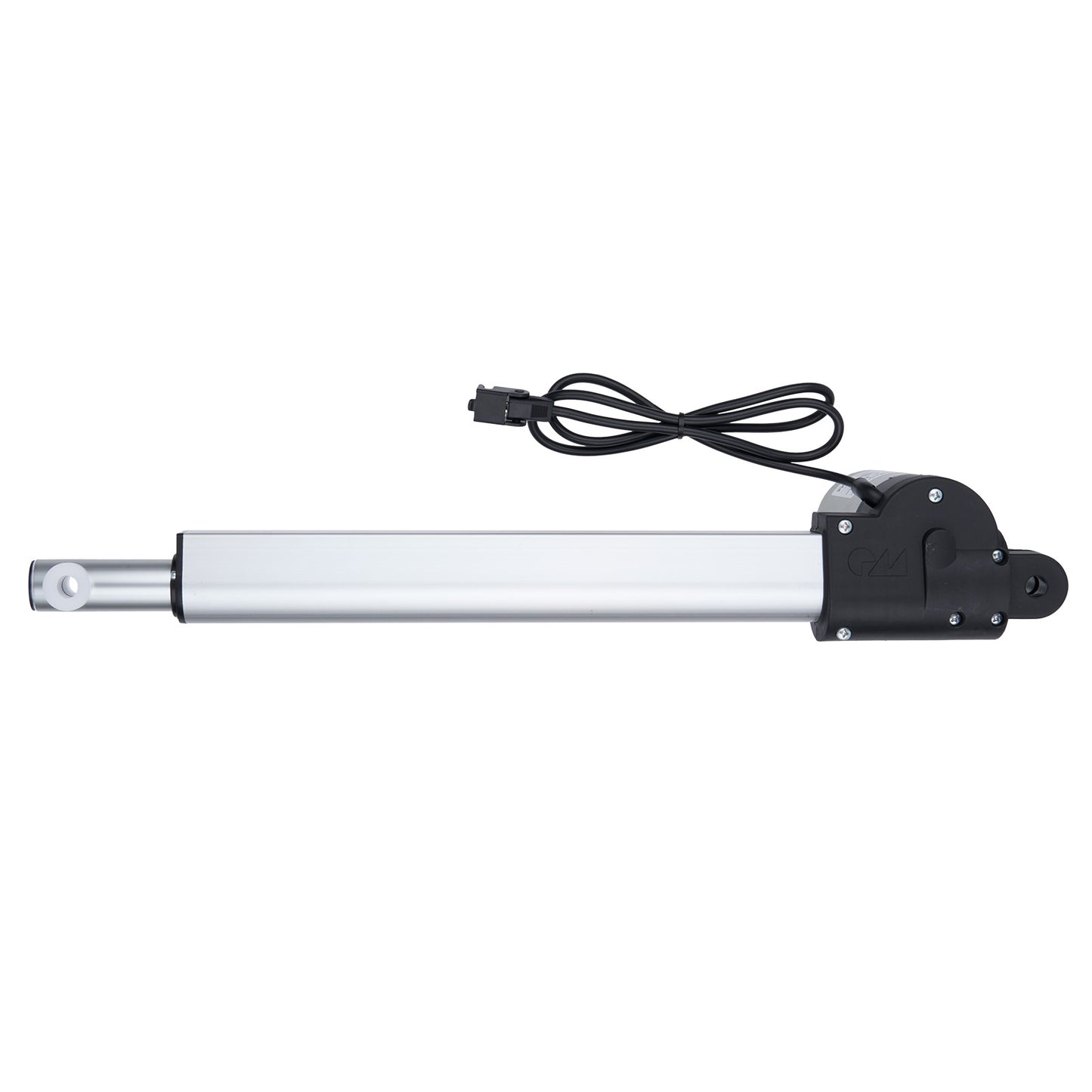 Linear actuator with cable on a white background