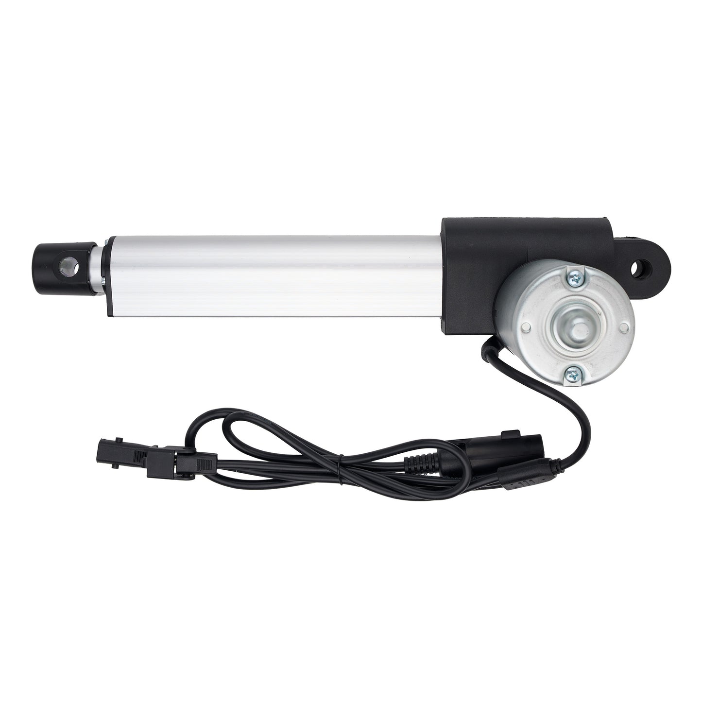 Linear actuator with cable on a white background