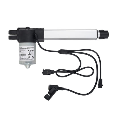 Electrical actuator with wiring on a white background