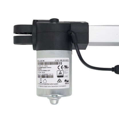Electrical component with visible branding and specifications on a white background