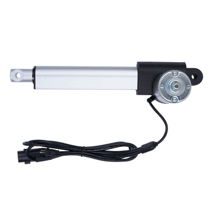 Linear actuator with cable on a white background