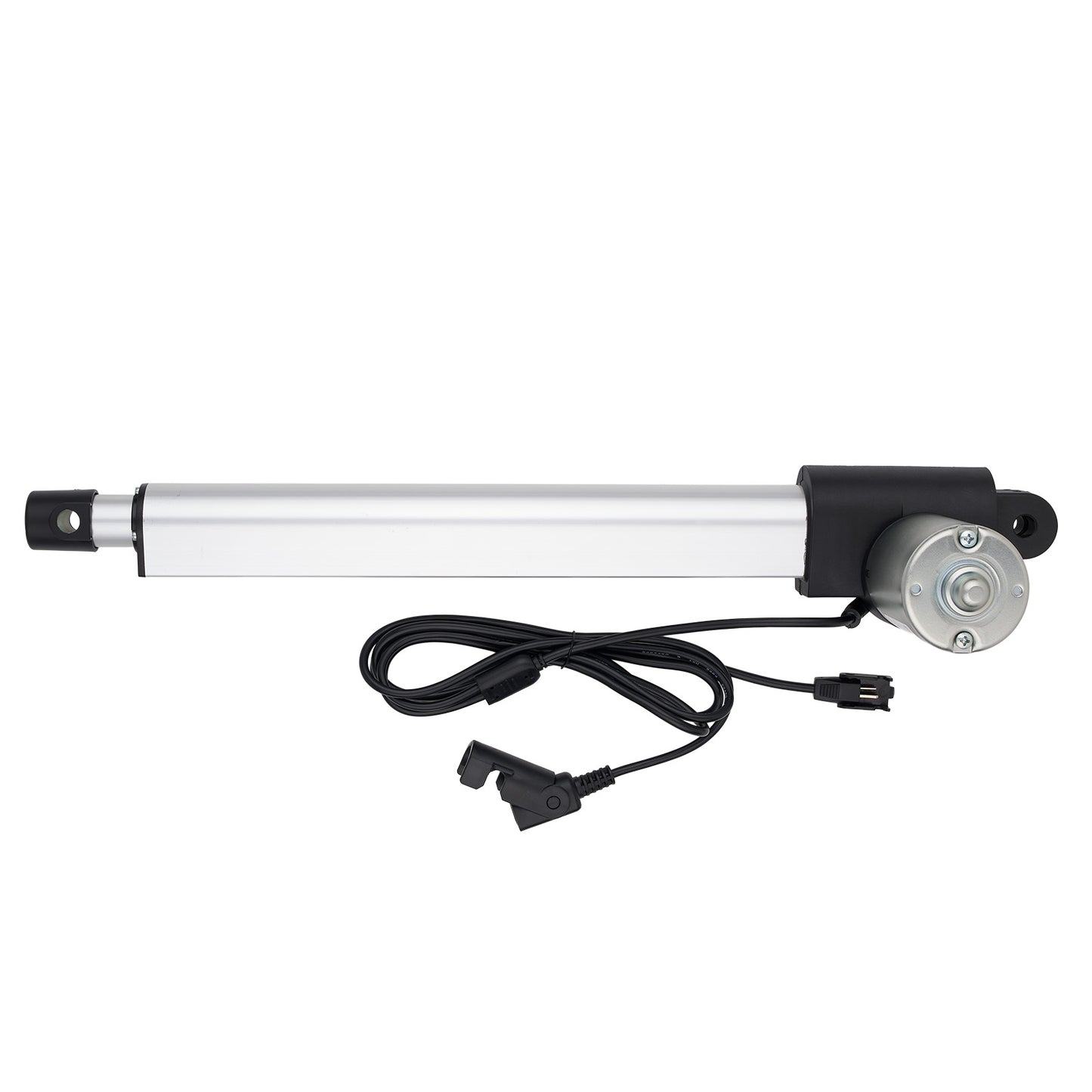 Linear actuator with cable on a white background